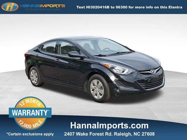 2016 Hyundai Elantra SE — Sedan — 107,555 mi — Raleigh, NC