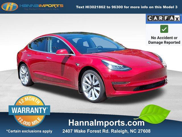 2018 Tesla Model 3 Long Range — Sedan — 62,217 mi — Raleigh, NC