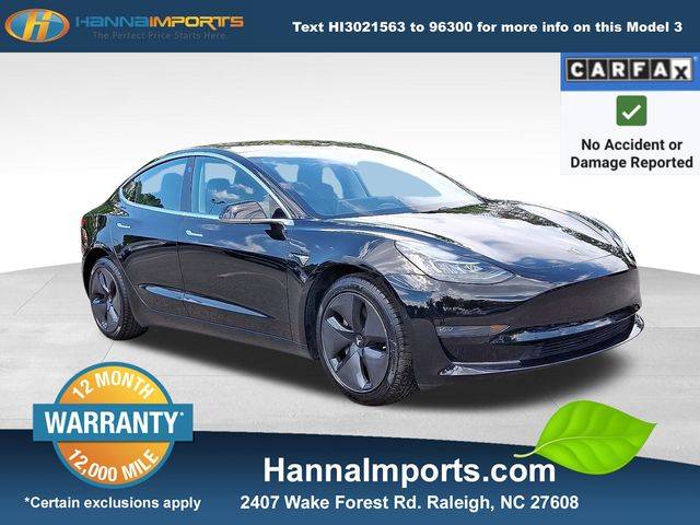 2019 Tesla Model 3 Standard Range Plus — Sedan — 61,183 mi — Raleigh, NC