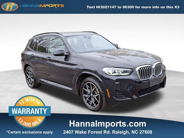 2022 BMW X3 30i — SUV — 53,048 mi — Raleigh, NC