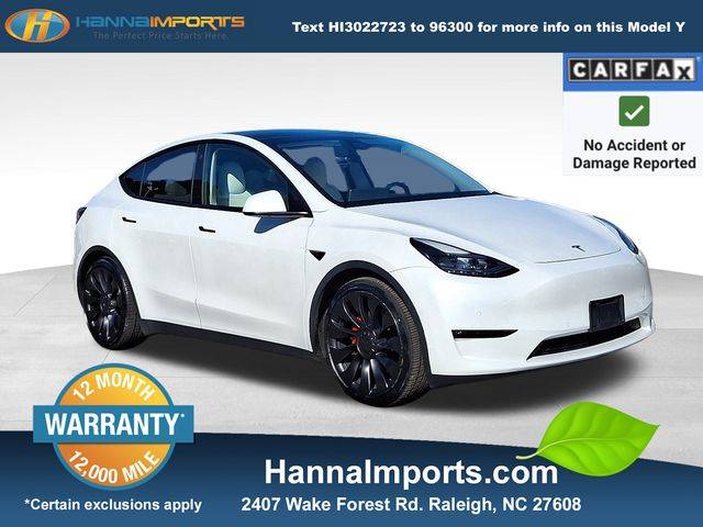 2022 Tesla Model Y Performance — SUV — 33,775 mi — Raleigh, NC