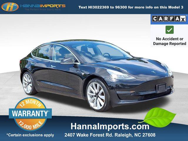 2018 Tesla Model 3 Long Range — Sedan — 74,727 mi — Raleigh, NC
