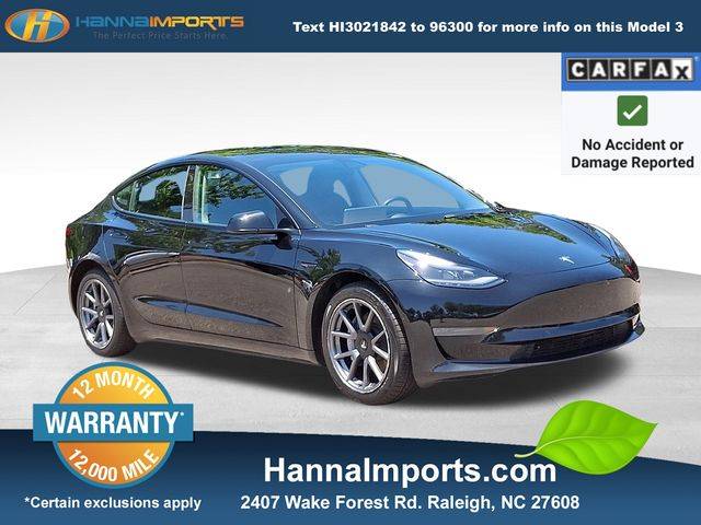 2022 Tesla Model 3 Standard Range Plus — Sedan — 48,119 mi — Raleigh, NC