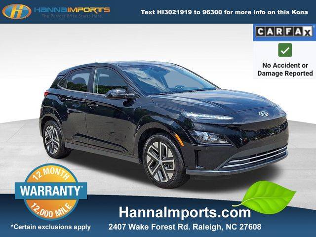 2023 Hyundai Kona Electric SEL — SUV — 21,712 mi — Raleigh, NC