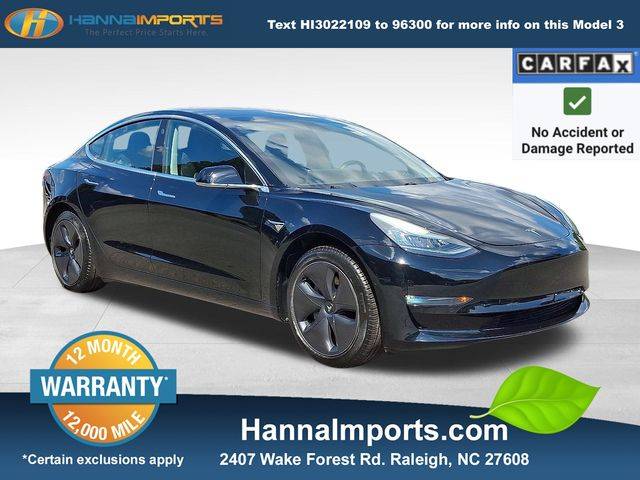 2019 Tesla Model 3 Standard Range Plus — Sedan — 53,507 mi — Raleigh, NC