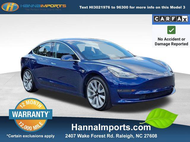2018 Tesla Model 3 Mid Range — Sedan — 47,359 mi — Raleigh, NC