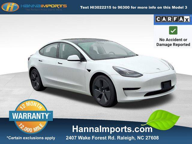 2021 Tesla Model 3 Long Range — Sedan — 60,133 mi — Raleigh, NC