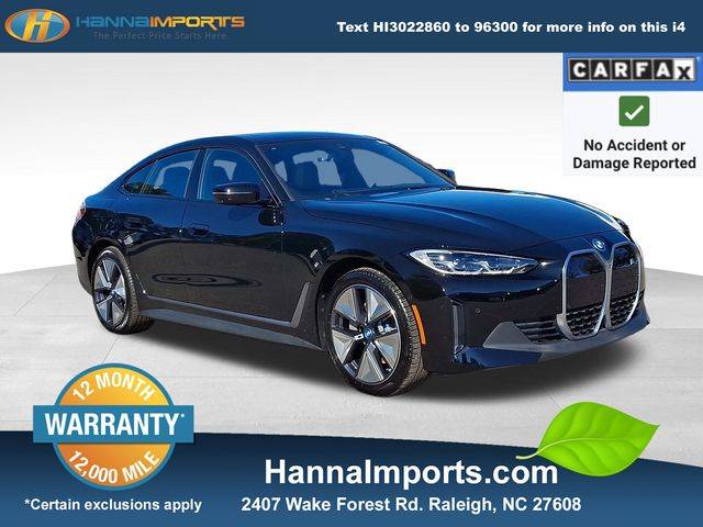 2023 BMW i4 eDrive35 — Sedan — 9,250 mi — Raleigh, NC