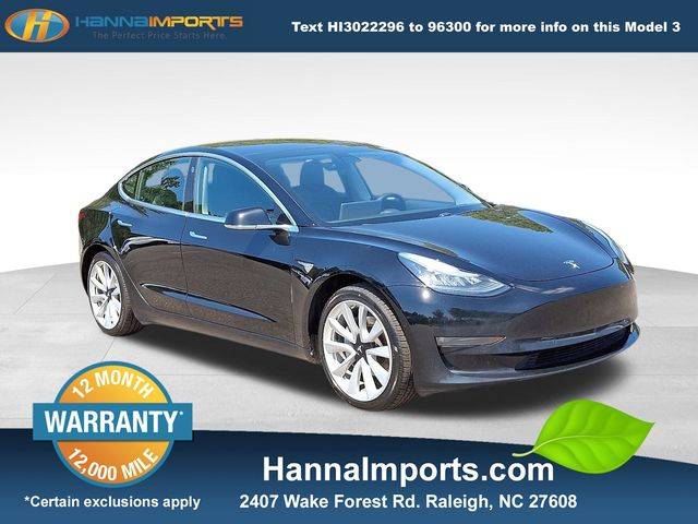 2019 Tesla Model 3 Standard Range Plus — Sedan — 80,360 mi — Raleigh, NC