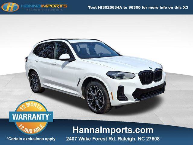 2022 BMW X3 30i — SUV — 41,883 mi — Raleigh, NC