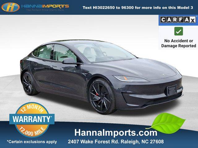 2024 Tesla Model 3 Performance — Sedan — 12,561 mi — Raleigh, NC
