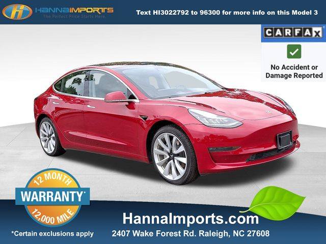 2018 Tesla Model 3 Long Range — Sedan — 76,567 mi — Raleigh, NC