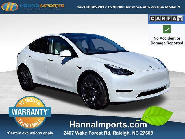 2021 Tesla Model Y Performance — SUV — 93,106 mi — Raleigh, NC