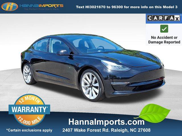 2020 Tesla Model 3 Standard Range — Sedan — 41,281 mi — Raleigh, NC