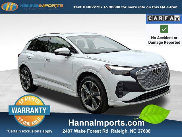 2022 Audi Q4 e-tron Premium Plus — SUV — 52,161 mi — Raleigh, NC