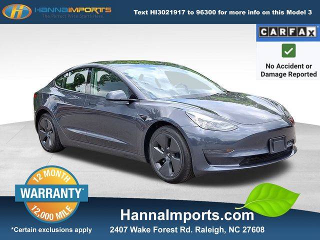 2023 Tesla Model 3 Model 3 — Sedan — 21,560 mi — Raleigh, NC
