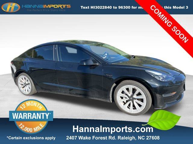 2022 Tesla Model 3 Long Range — Sedan — 93,432 mi — Raleigh, NC