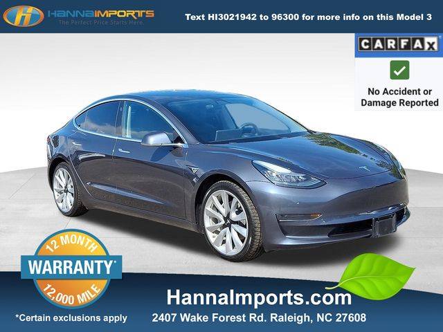 2020 Tesla Model 3 Standard Range — Sedan — 53,929 mi — Raleigh, NC