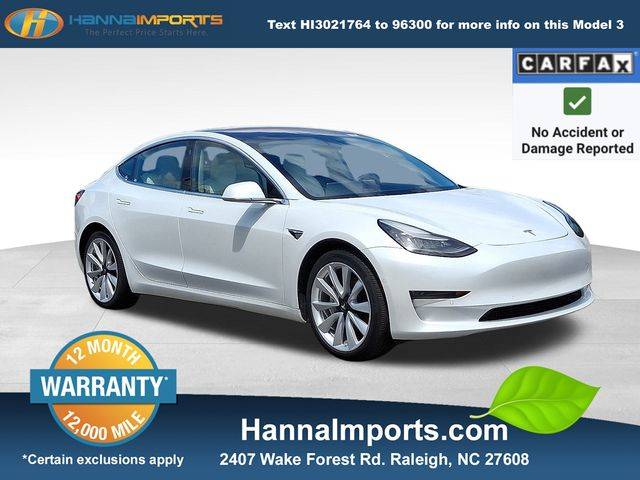 2019 Tesla Model 3 Standard Range Plus — Sedan — 93,598 mi — Raleigh, NC