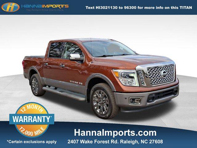 2018 Nissan Titan Platinum Reserve — Pickup Truck — 72,008 mi — Raleigh, NC