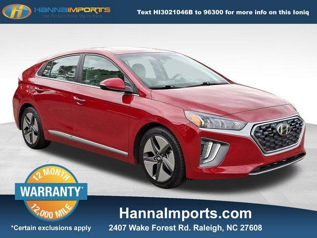2021 Hyundai Ioniq Hybrid SEL — Hatchback — 58,158 mi — Raleigh, NC