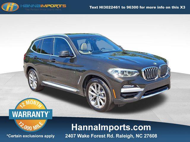 2019 BMW X3 30i — SUV — 80,431 mi — Raleigh, NC