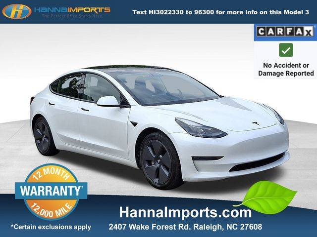2021 Tesla Model 3 Long Range — Sedan — 79,685 mi — Raleigh, NC