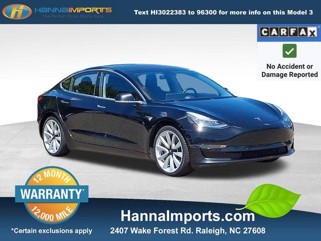 2018 Tesla Model 3 Long Range — Sedan — 81,343 mi — Raleigh, NC