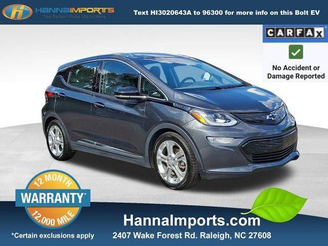 2020 Chevrolet Bolt EV LT — Hatchback — 48,172 mi — Raleigh, NC