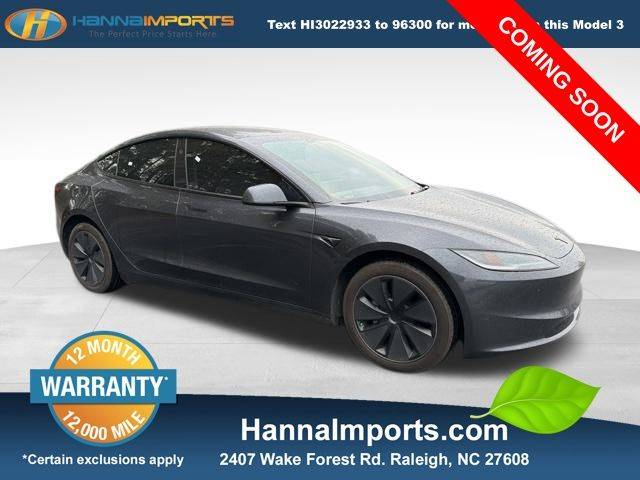 2024 Tesla Model 3 Standard — Sedan — 24,552 mi — Raleigh, NC