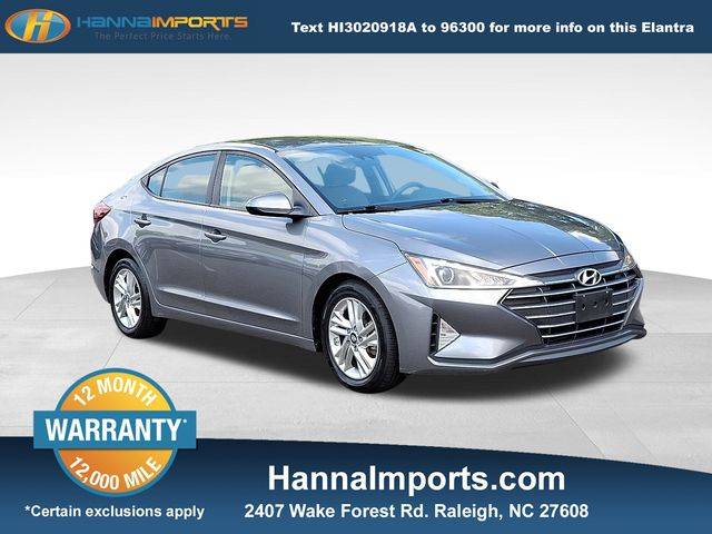 2019 Hyundai Elantra SEL — Sedan — 102,600 mi — Raleigh, NC