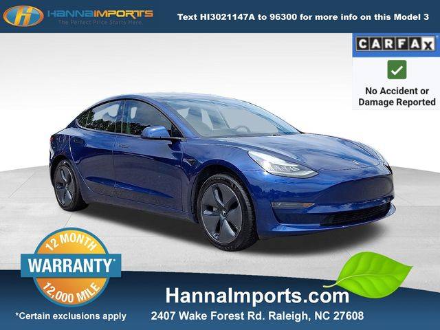 2020 Tesla Model 3 Standard Range Plus — Sedan — 75,467 mi — Raleigh, NC