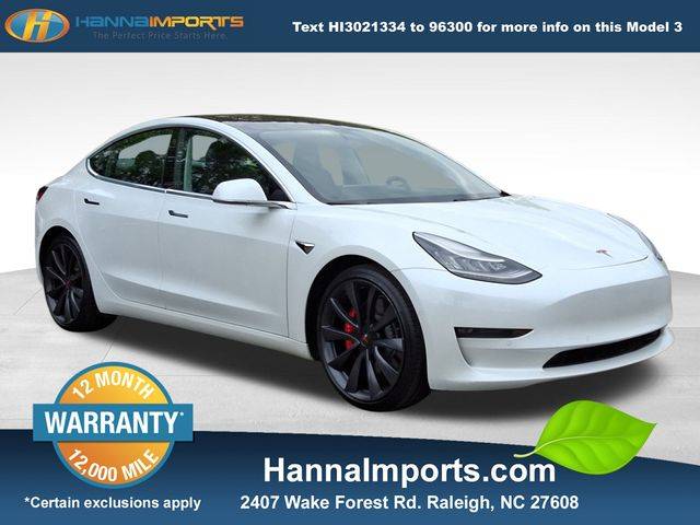 2020 Tesla Model 3 Performance — Sedan — 74,289 mi — Raleigh, NC