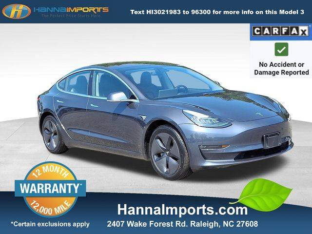 2018 Tesla Model 3 Long Range — Sedan — 62,556 mi — Raleigh, NC