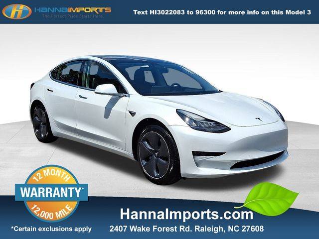 2020 Tesla Model 3 Standard Range — Sedan — 48,841 mi — Raleigh, NC