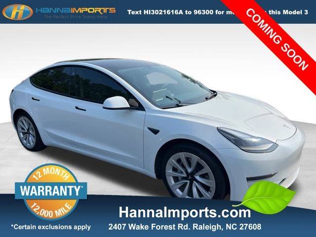 2022 Tesla Model 3 Standard Range Plus — Sedan — 50,644 mi — Raleigh, NC