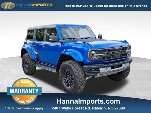 2024 Ford Bronco Raptor — SUV — 472 mi — Raleigh, NC