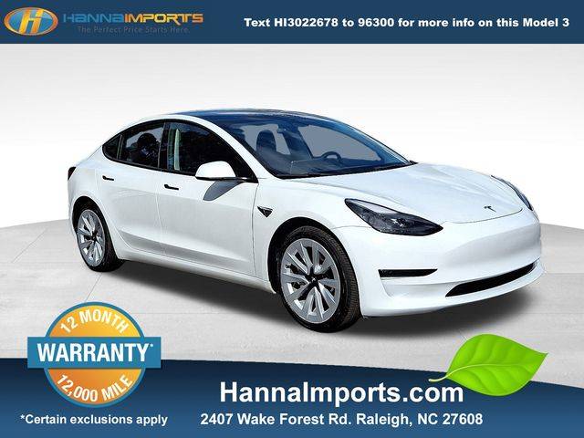 2022 Tesla Model 3 Long Range — Sedan — 50,999 mi — Raleigh, NC