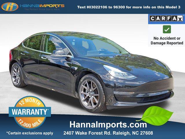 2019 Tesla Model 3 Standard Range Plus — Sedan — 81,419 mi — Raleigh, NC
