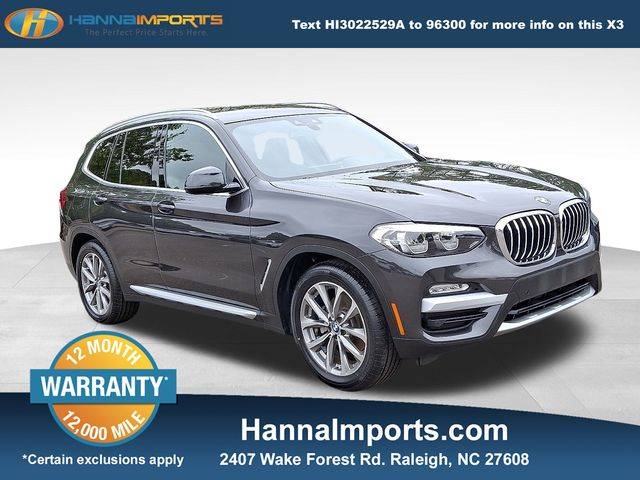 2019 BMW X3 30i — SUV — 48,109 mi — Raleigh, NC