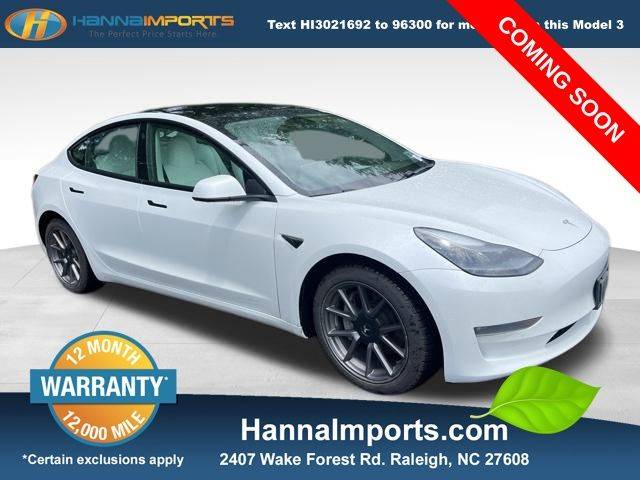 2021 Tesla Model 3 Long Range — Sedan — 74,548 mi — Raleigh, NC