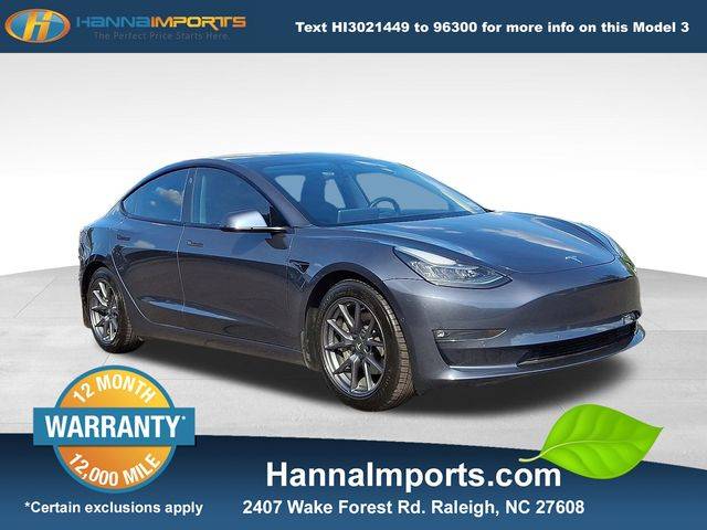 2021 Tesla Model 3 Long Range — Sedan — 87,044 mi — Raleigh, NC