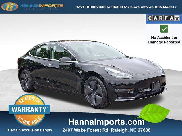2019 Tesla Model 3 Standard Range Plus — Sedan — 88,910 mi — Raleigh, NC