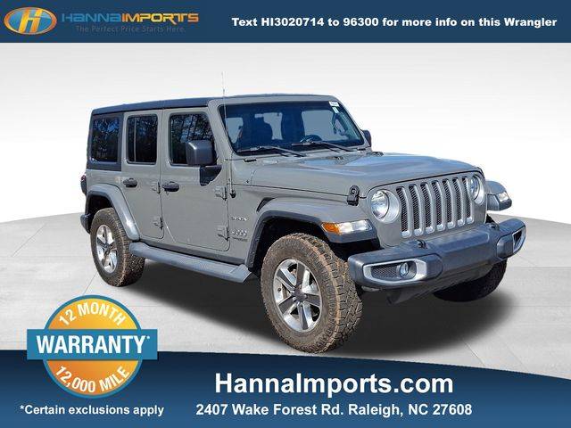 2020 Jeep Wrangler Sahara — SUV — 58,598 mi — Raleigh, NC