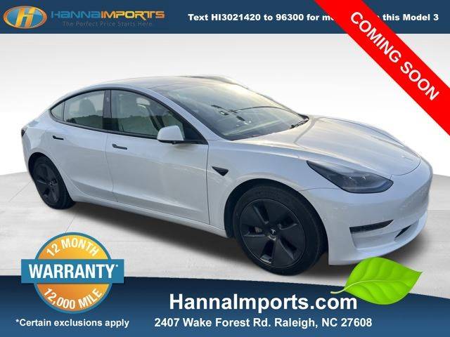 2021 Tesla Model 3 Standard Range Plus — Sedan — 52,543 mi — Raleigh, NC