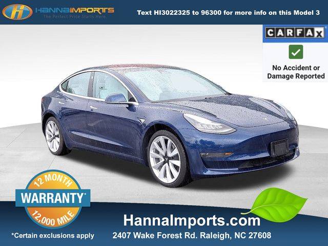 2018 Tesla Model 3 Mid Range — Sedan — 39,643 mi — Raleigh, NC