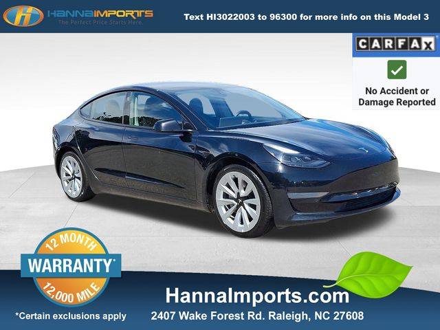 Tesla 2022 M3 Std Range Plus RWD Vin 5YJ3E1EA5NF287480