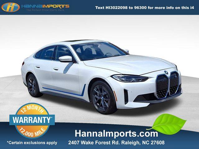 2023 BMW i4 eDrive40 — Sedan — 14,347 mi — Raleigh, NC