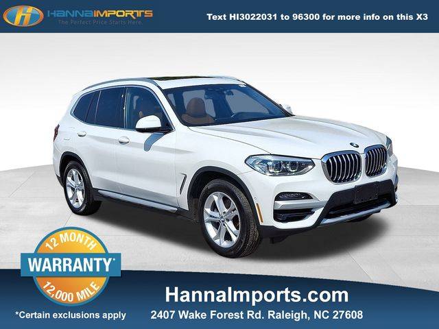 2021 BMW X3 30i — SUV — 48,659 mi — Raleigh, NC