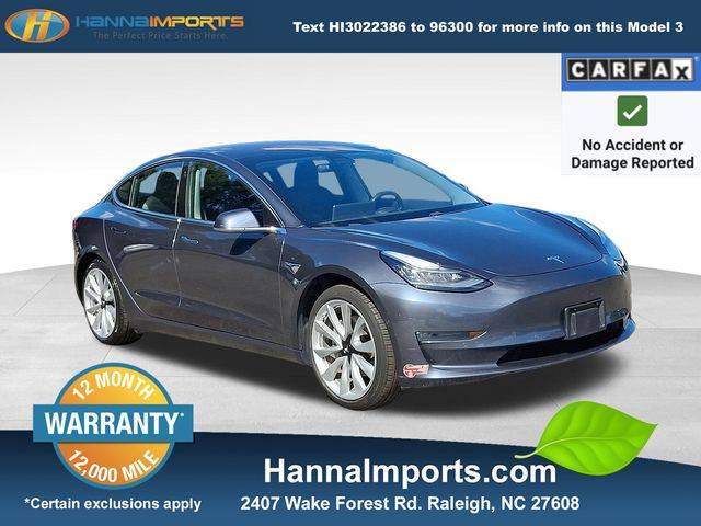 2018 Tesla Model 3 Long Range — Sedan — 72,239 mi — Raleigh, NC